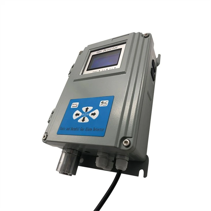 Fixed Wall Mounted Multi Gas Detector CH4 CO H2S O2 4 In 1 Gas Analyzer