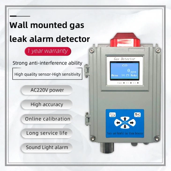 Wall mounted Sulfur Dioxide SO2 Gas Detector